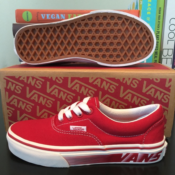 Vans Racers edge (red & white) size 2usa 1.5 uk - Picture 2 of 4